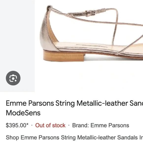 Emme Parsons String in Gold Napa - size 9 - Picture 15 of 16